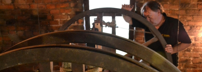 Church bells being tested